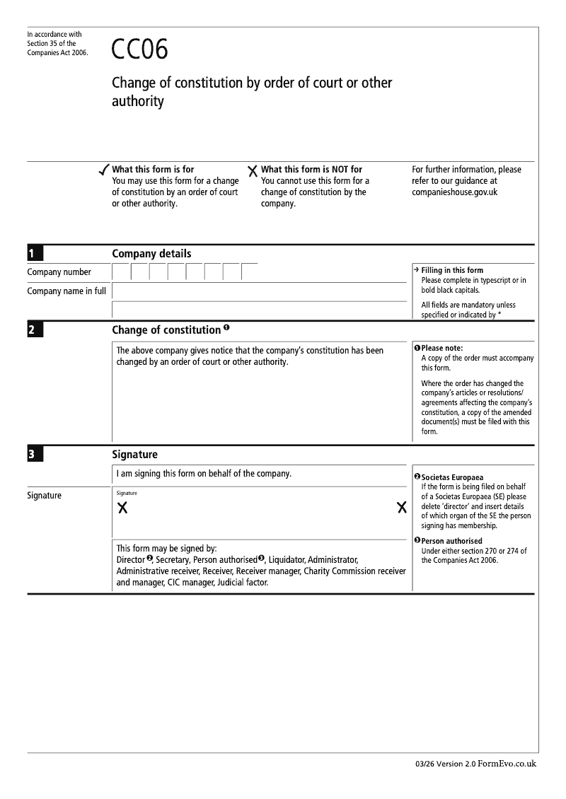 CC06 Change of constitution by order of court or other authority Section 35 preview